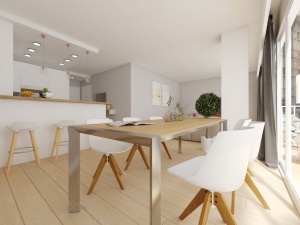 visuel 3D cuisine après home staging Aveo